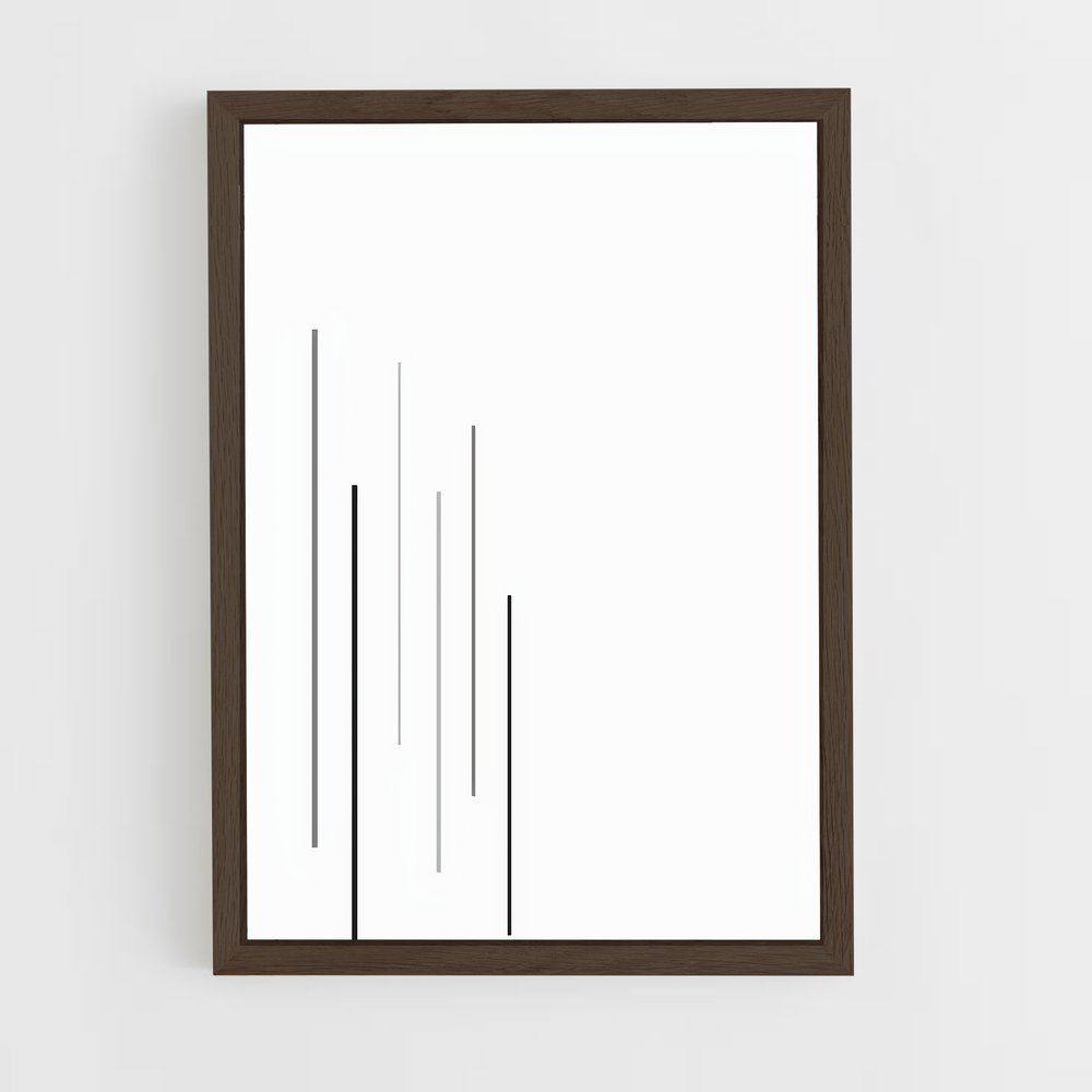 ap-clean lines-8 cadre Bois foncé