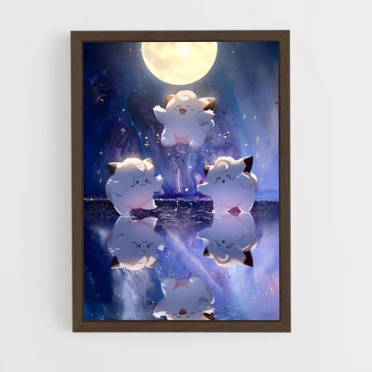 ap-clefairy-1 cadre Bois foncé