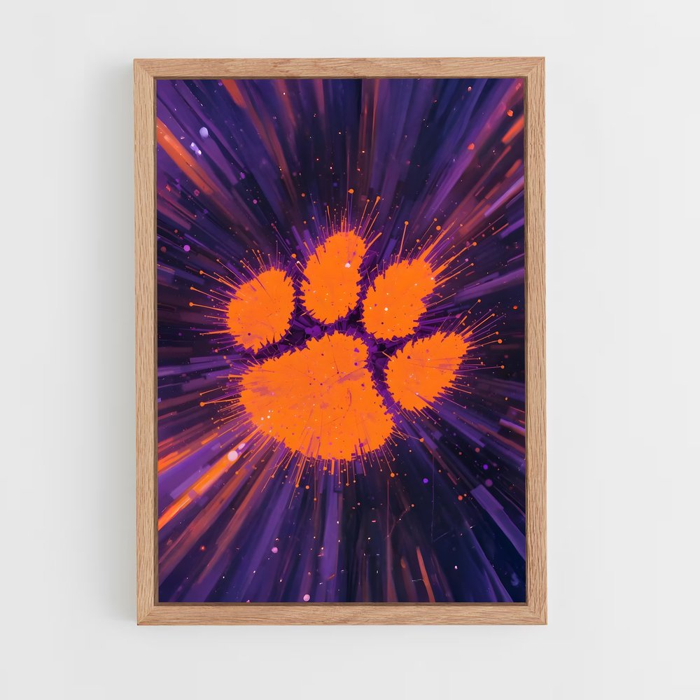 ap-clemson tigers-1 cadre Bois clair