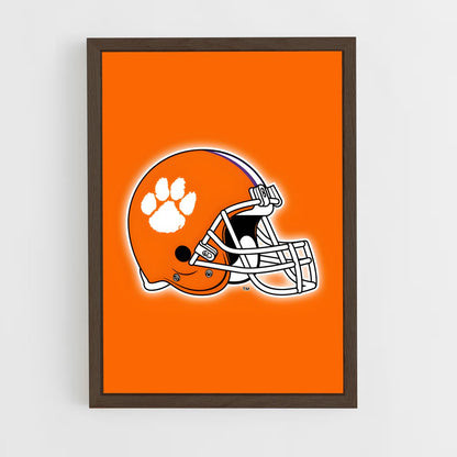 ap-clemson tigers-10 cadre Bois foncé