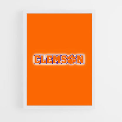 ap-clemson tigers-13 cadre Blanc