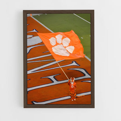 ap-clemson tigers-2 cadre Bois foncé