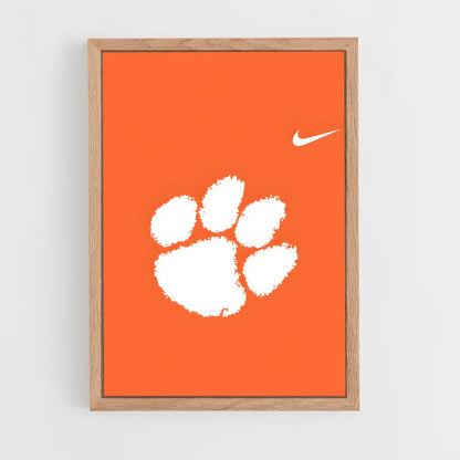 ap-clemson tigers-5 cadre Bois clair
