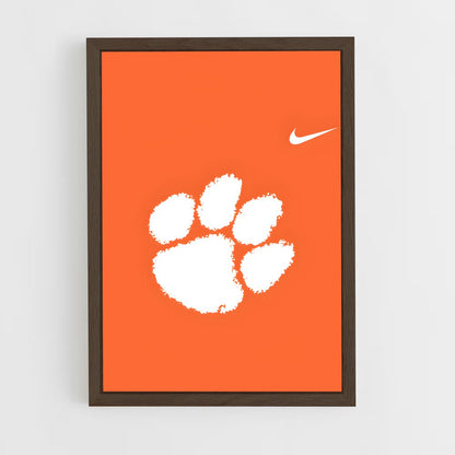 ap-clemson tigers-5 cadre Bois foncé