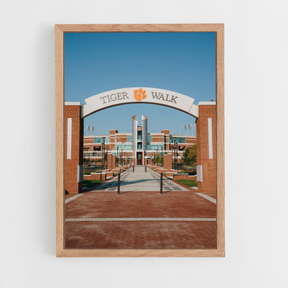 ap-clemson tigers-6 cadre Bois clair