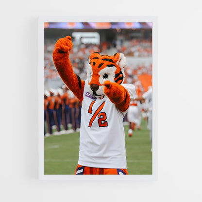 ap-clemson tigers-8 cadre Blanc