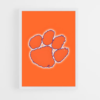ap-clemson tigers-9 cadre Blanc