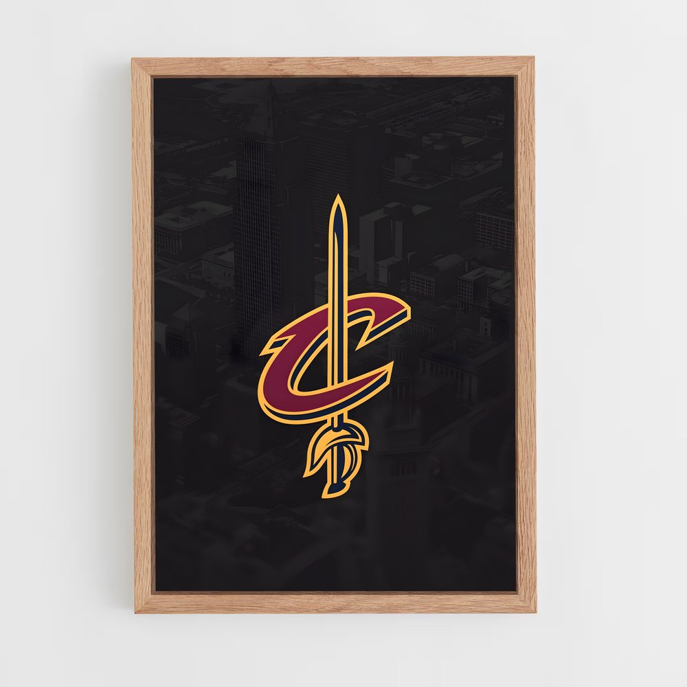 ap-cleveland cavaliers-2 cadre Bois clair