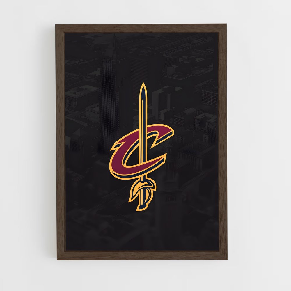 ap-cleveland cavaliers-2 cadre Bois foncé