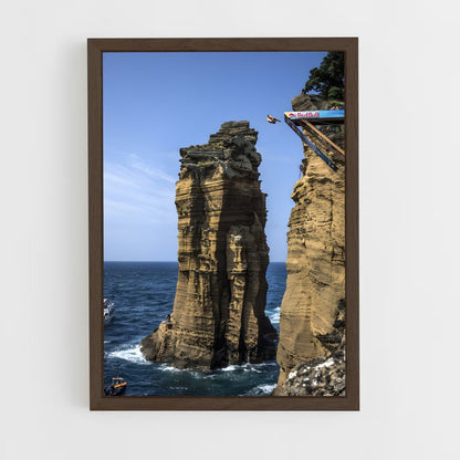 ap-cliff diving world series-7 cadre Bois foncé