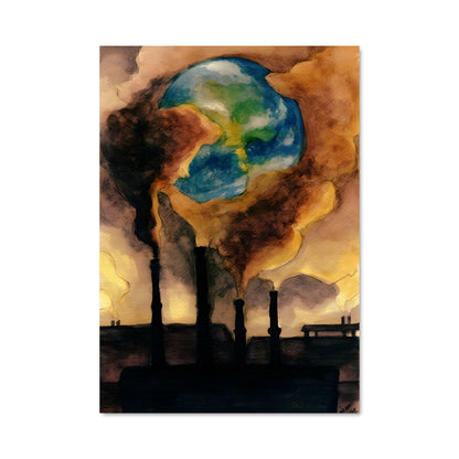 Poster Industrie et Planète