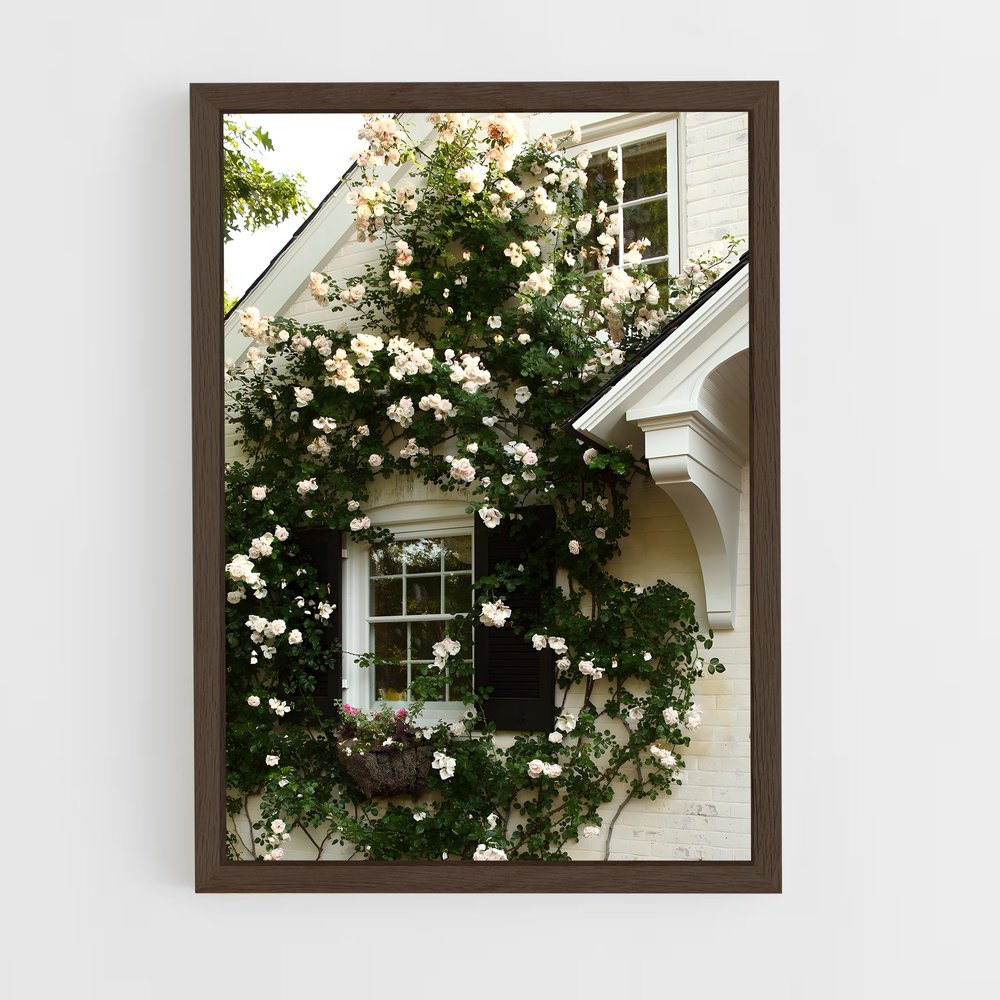 ap-climbing rose-10 cadre Bois foncé