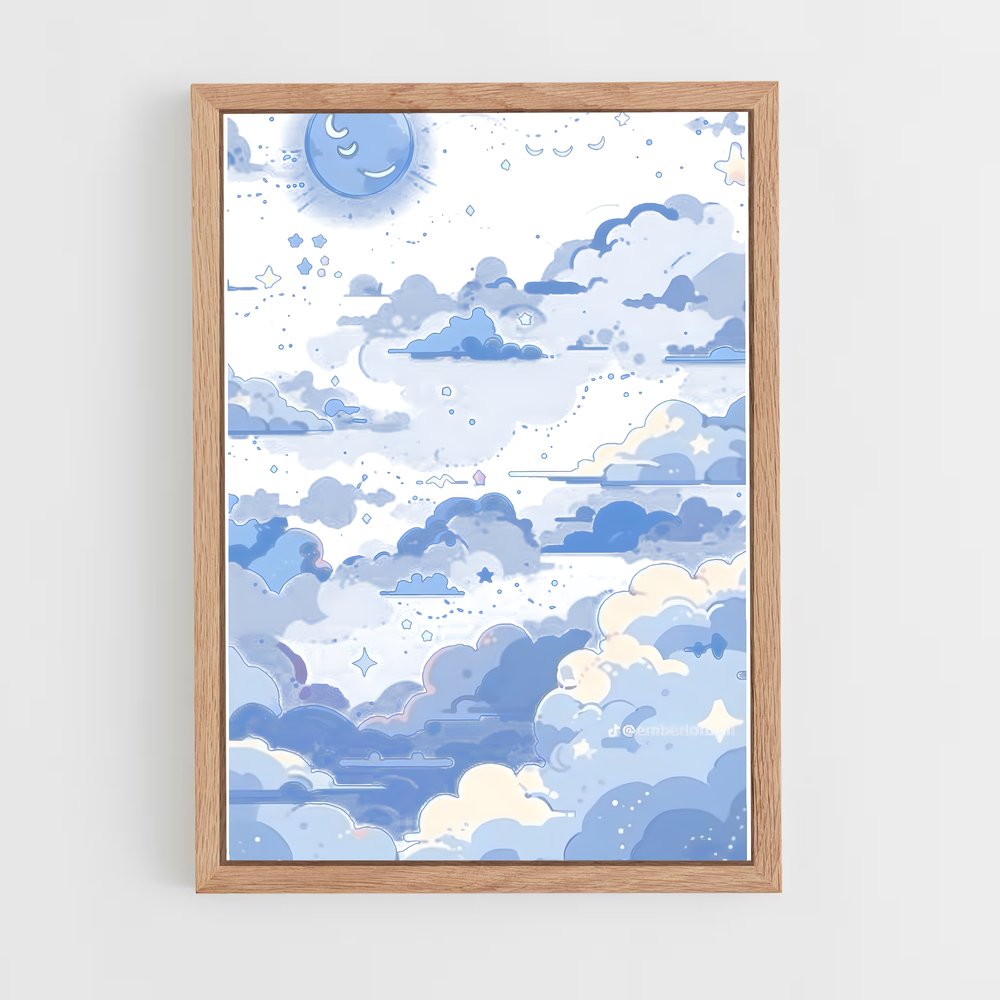 ap-cloud patterns-2 cadre Bois clair