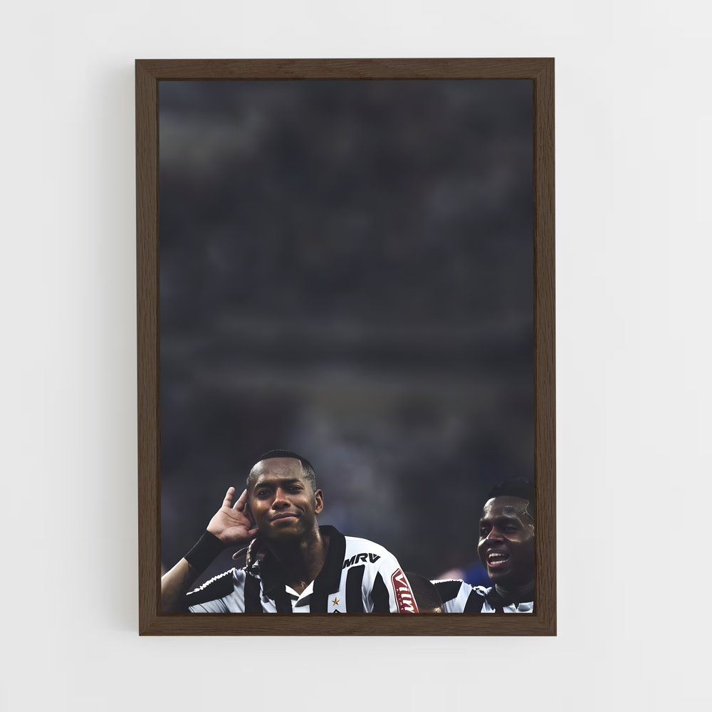 ap-club atletico mineiro-13 cadre Bois foncé