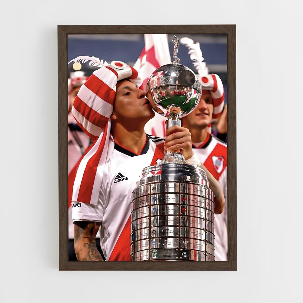 ap-club atletico river plate-14 cadre Bois foncé