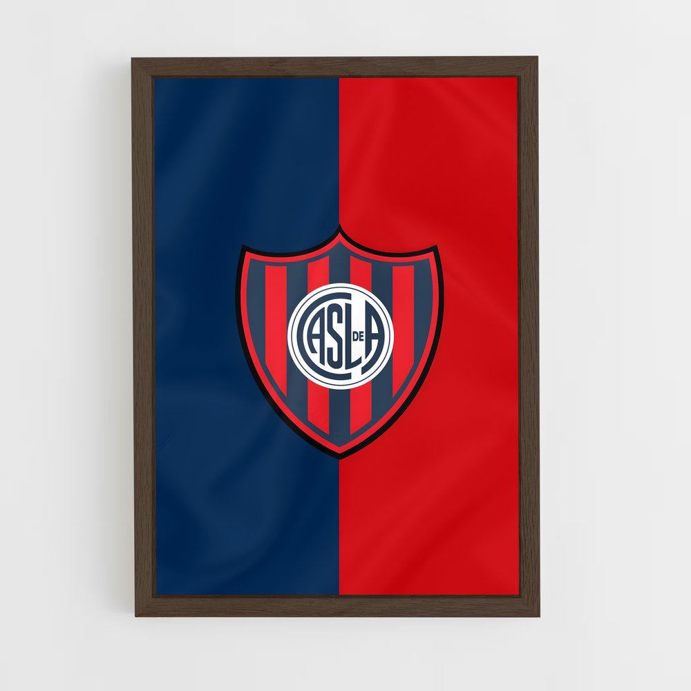 ap-club atletico san lorenzo-6 cadre Bois foncé