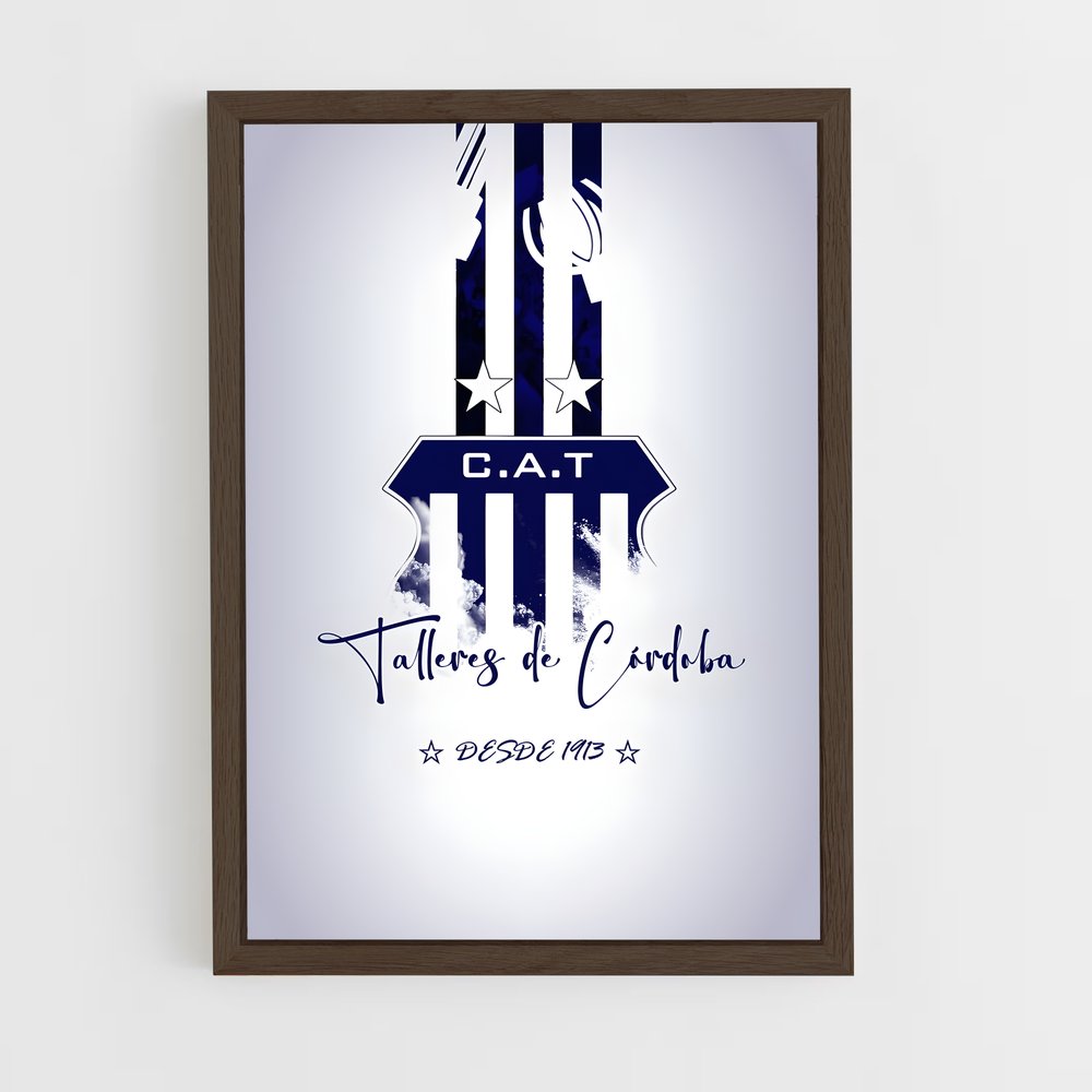 ap-club atletico talleres-5 cadre Bois foncé