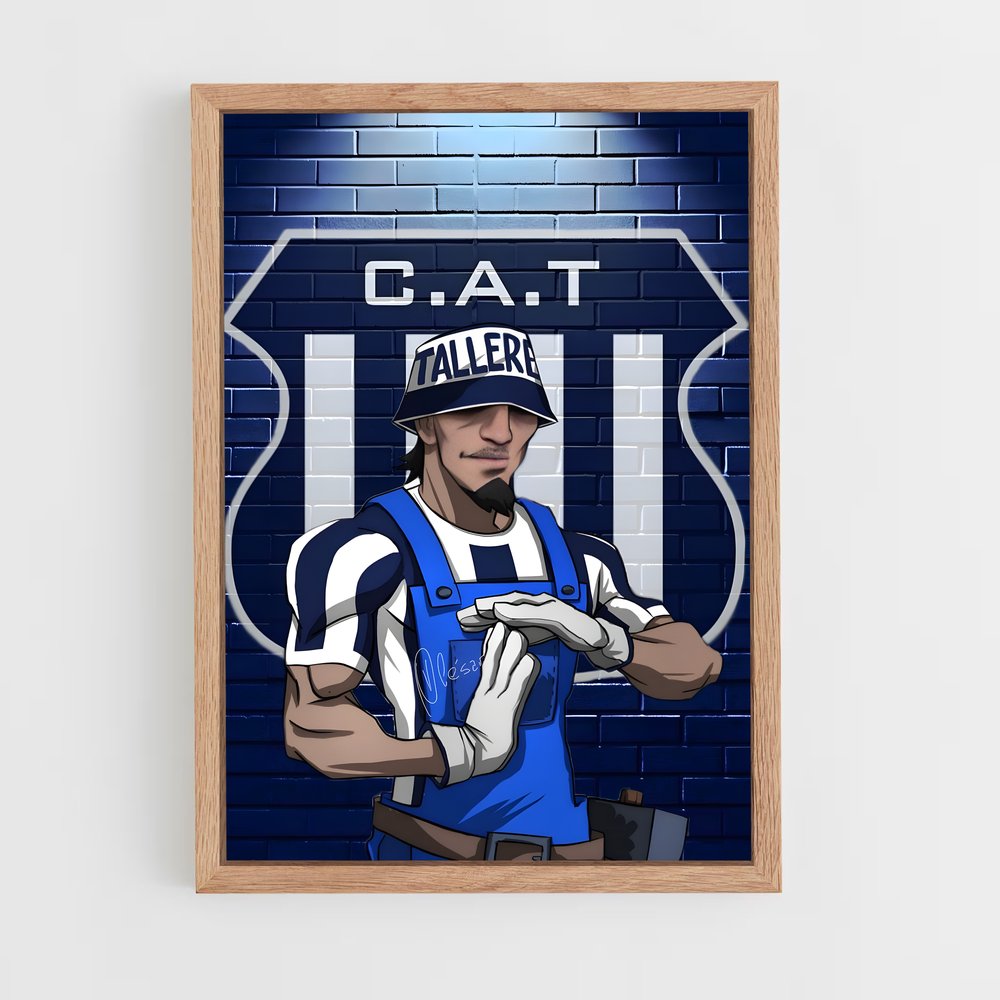 ap-club atletico talleres-9 cadre Bois clair