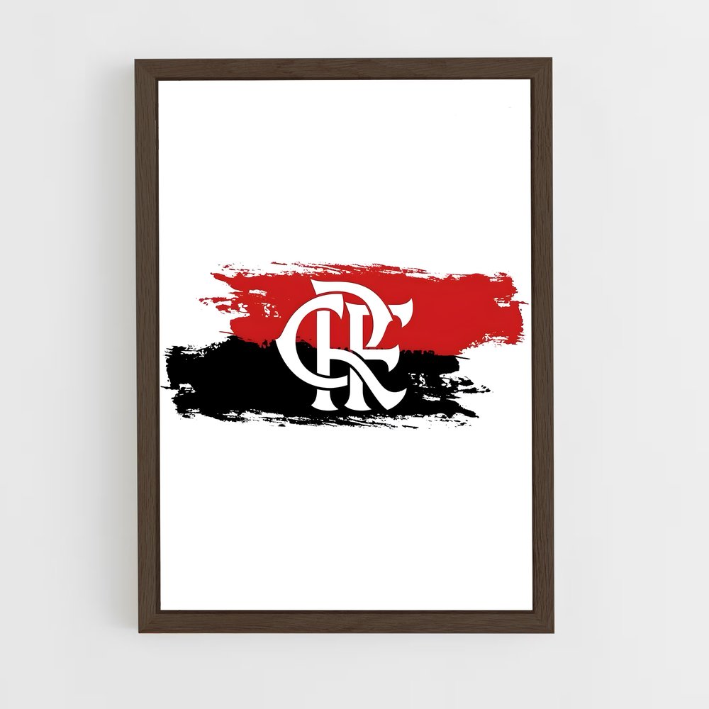ap-club de regatas do flamengo-3 cadre Bois foncé