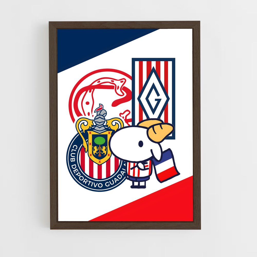 ap-club deportivo guadalajara-8 cadre Bois foncé