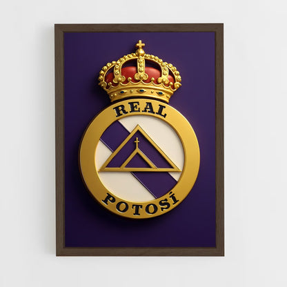 ap-club real potosi-2 cadre Bois foncé