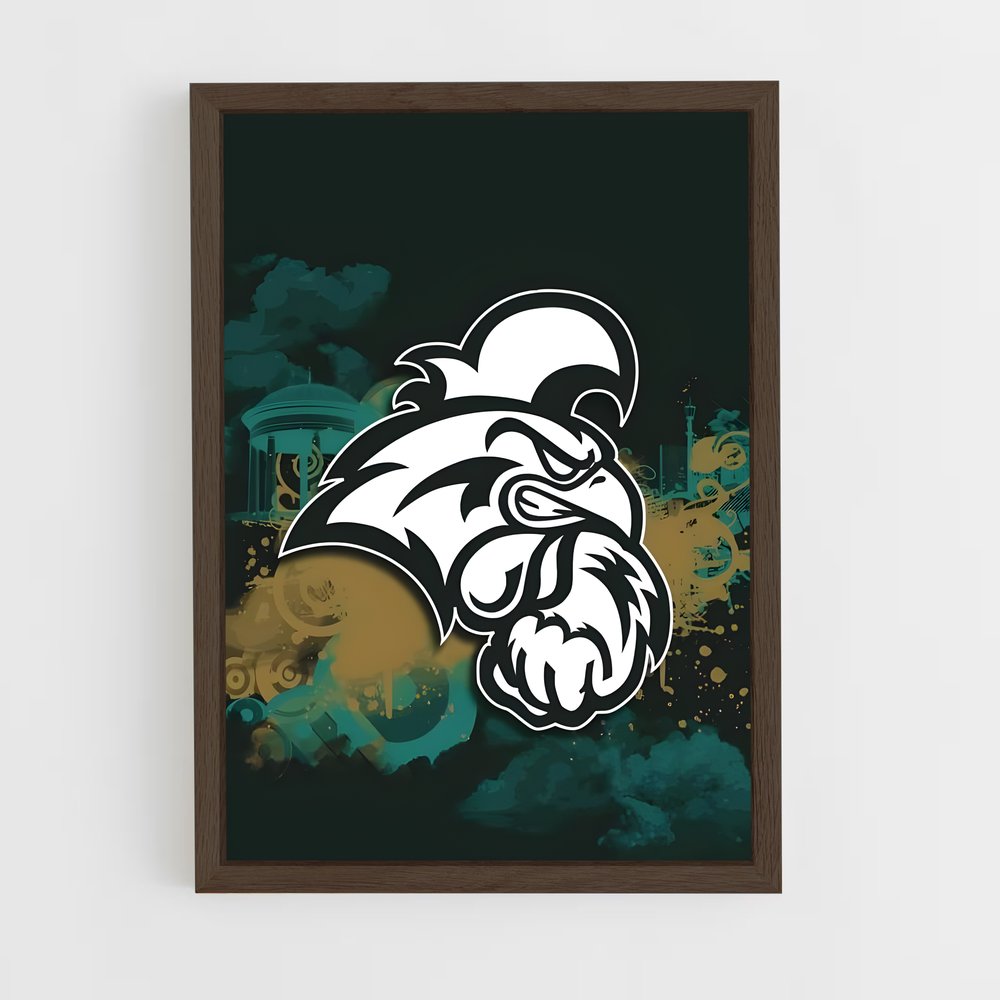 ap-coastal carolina chanticleers-1 cadre Bois foncé