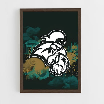 ap-coastal carolina chanticleers-1 cadre Bois foncé