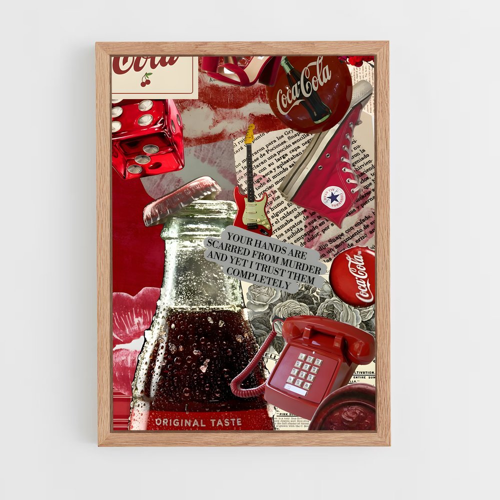 ap-coca cola-7 cadre Bois clair