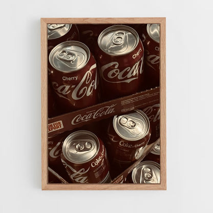 ap-coca cola-8 cadre Bois clair