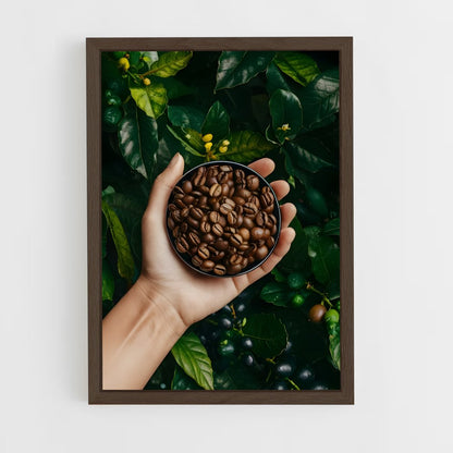 ap-coffee beans-7 cadre Bois foncé