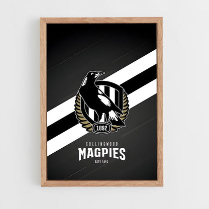 ap-collingwood magpies-1 cadre Bois clair
