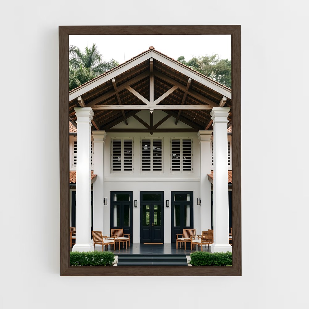 ap-colonial architecture-1 cadre Bois foncé