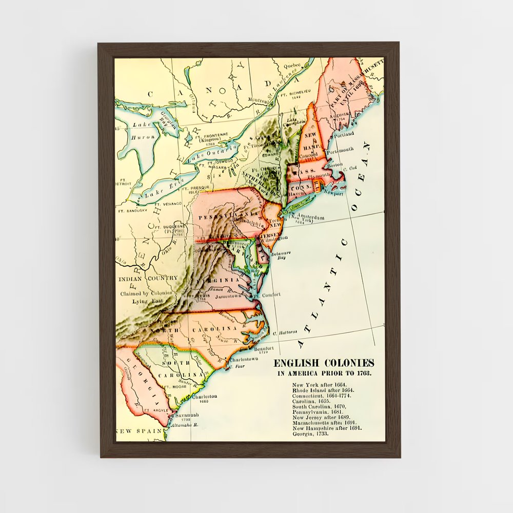ap-colonial era-4 cadre Bois foncé