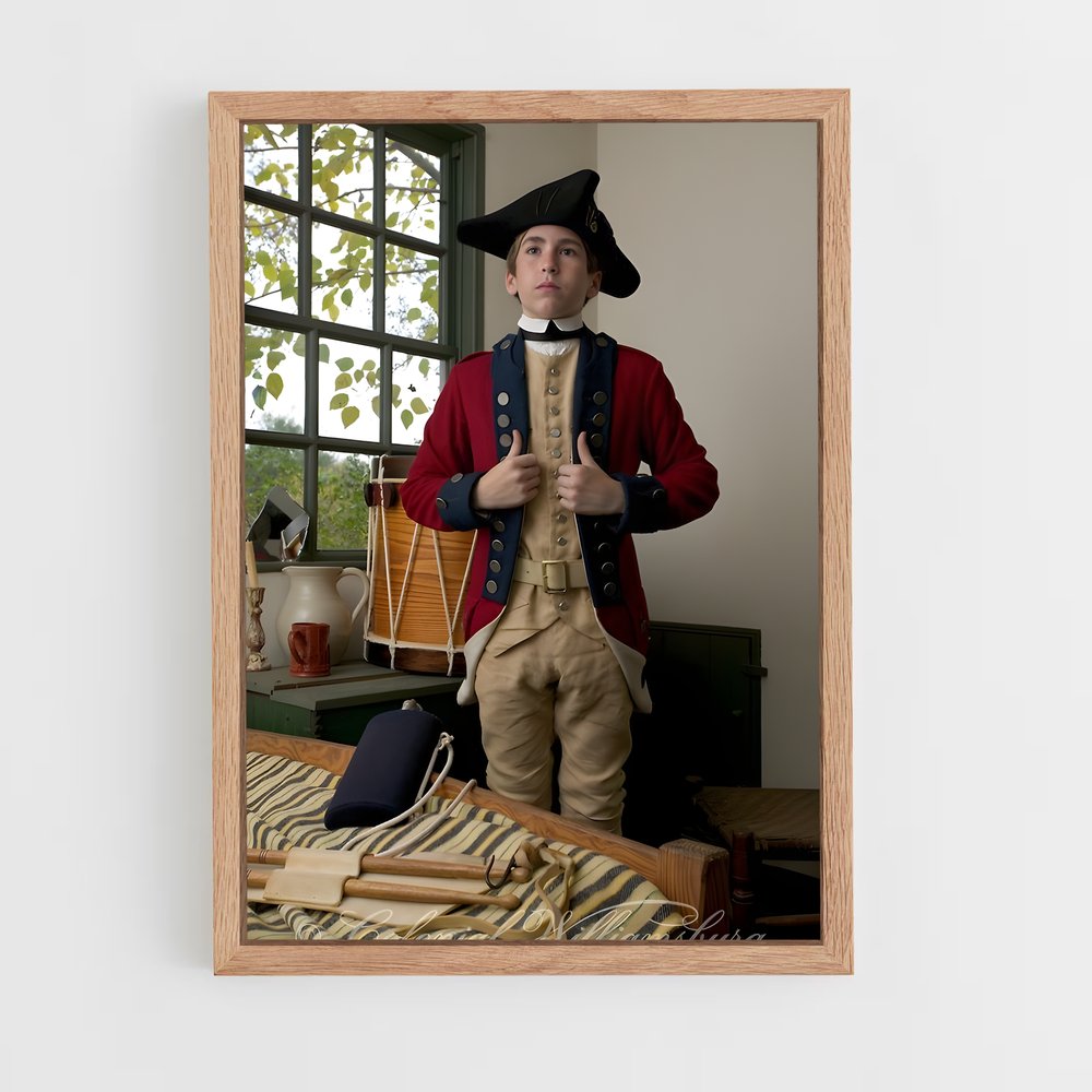 ap-colonial era-5 cadre Bois clair