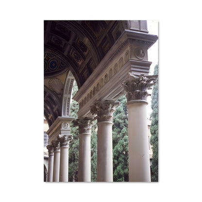Poster Horloge Colonnade