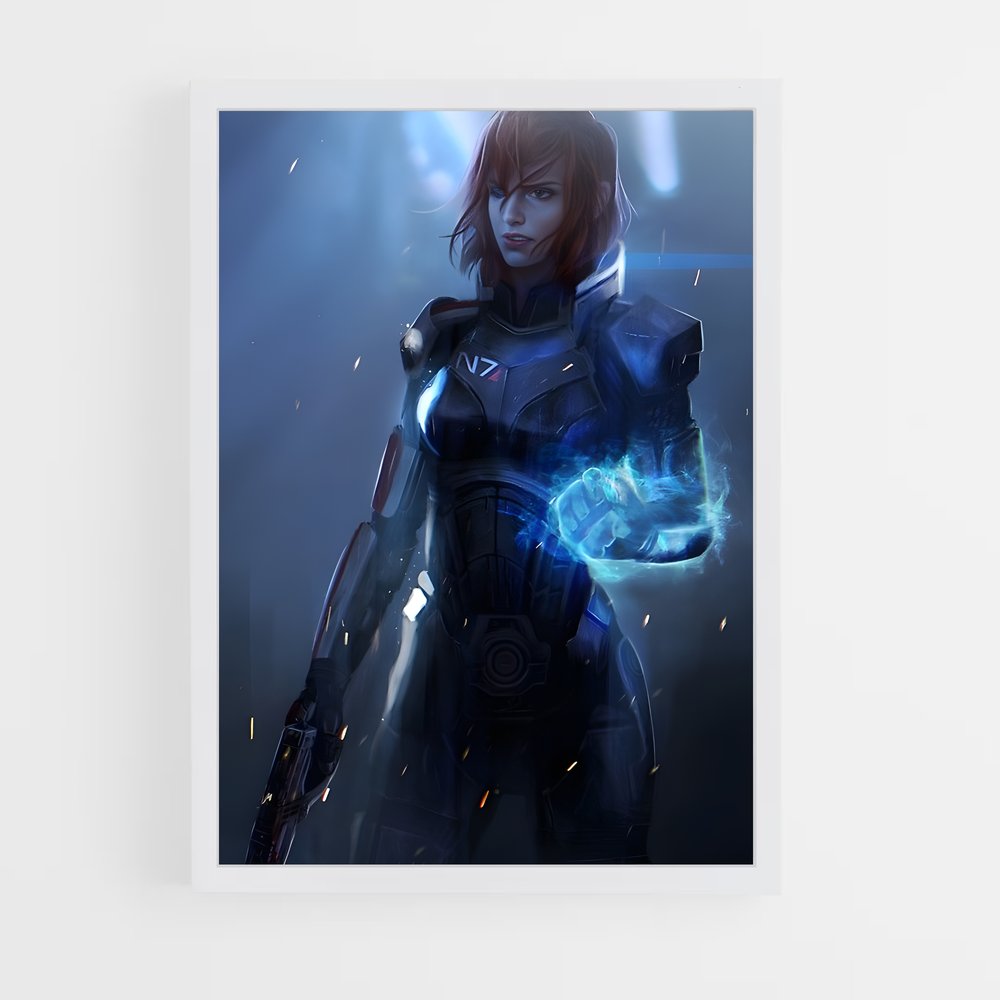 ap-commander shepard-3 cadre Blanc