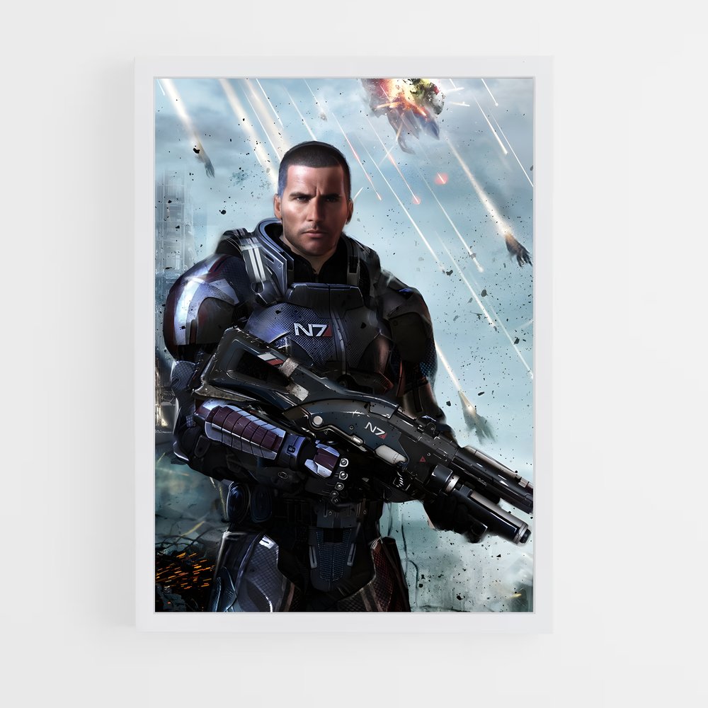 ap-commander shepard-5 cadre Blanc