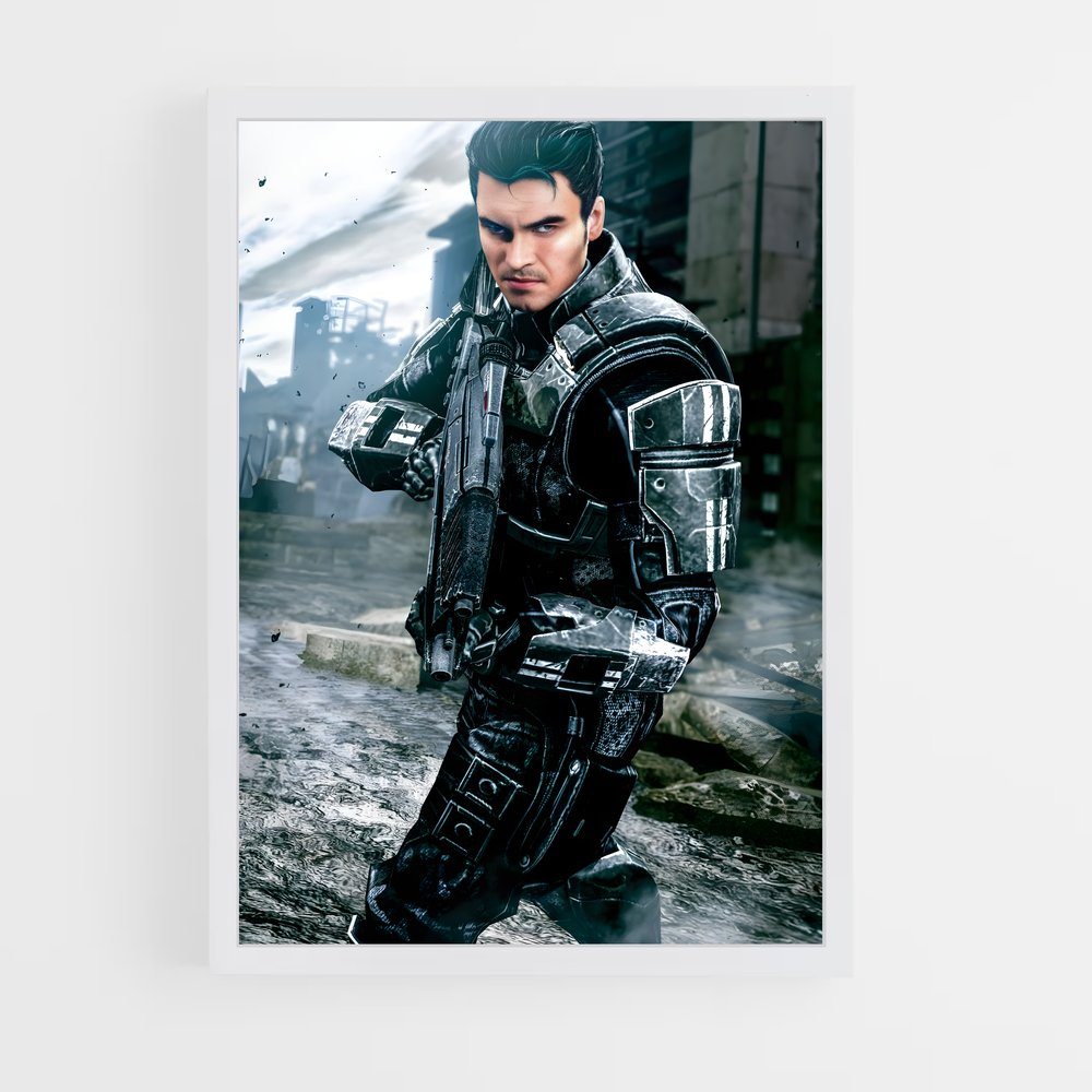 ap-commander shepard-6 cadre Blanc