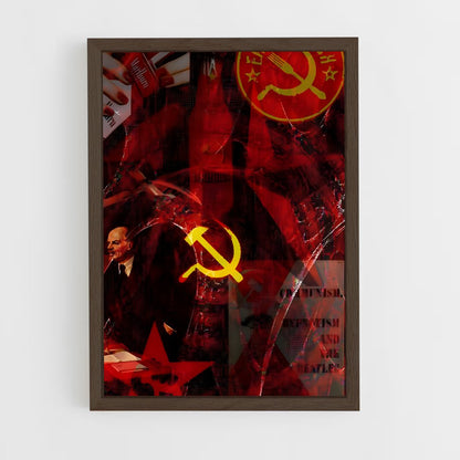 ap-communism-4 cadre Bois foncé
