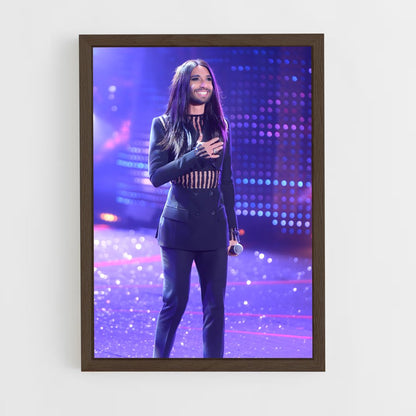 ap-conchita wurst-10 cadre Bois foncé