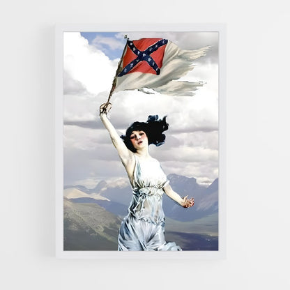 ap-confederate states flag-1 cadre Blanc