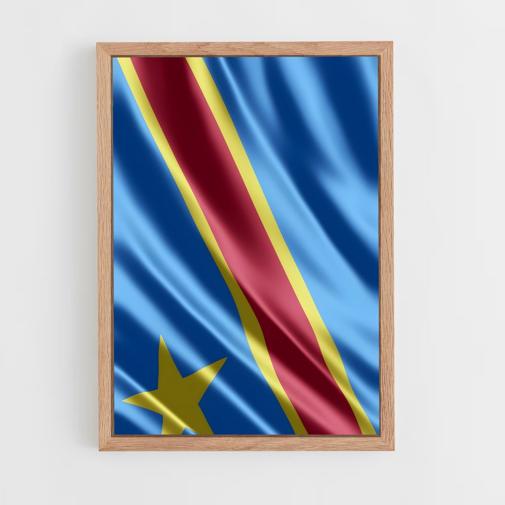 ap-congo flag-3 cadre Bois clair