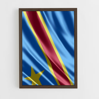 ap-congo flag-3 cadre Bois foncé