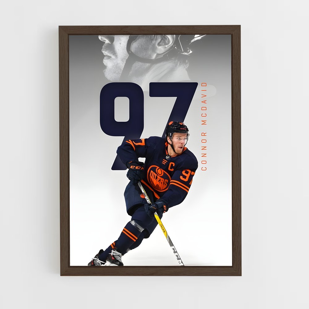 ap-connor mcdavid-2 cadre Bois foncé
