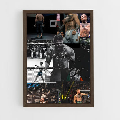 ap-conor mcgregor-12 cadre Bois foncé
