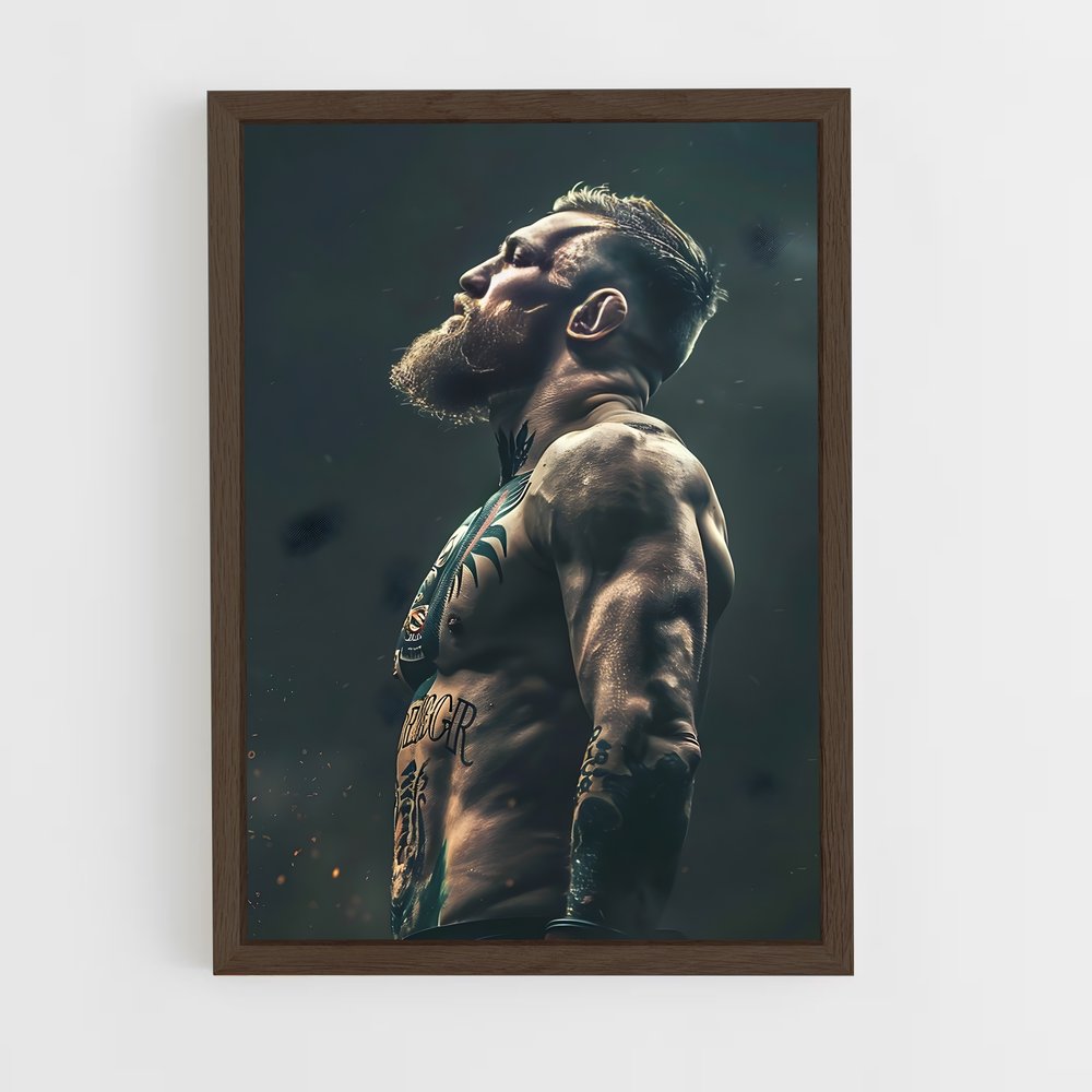 ap-conor mcgregor-4 cadre Bois foncé