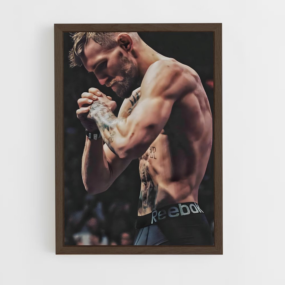 ap-conor mcgregor-8 cadre Bois foncé
