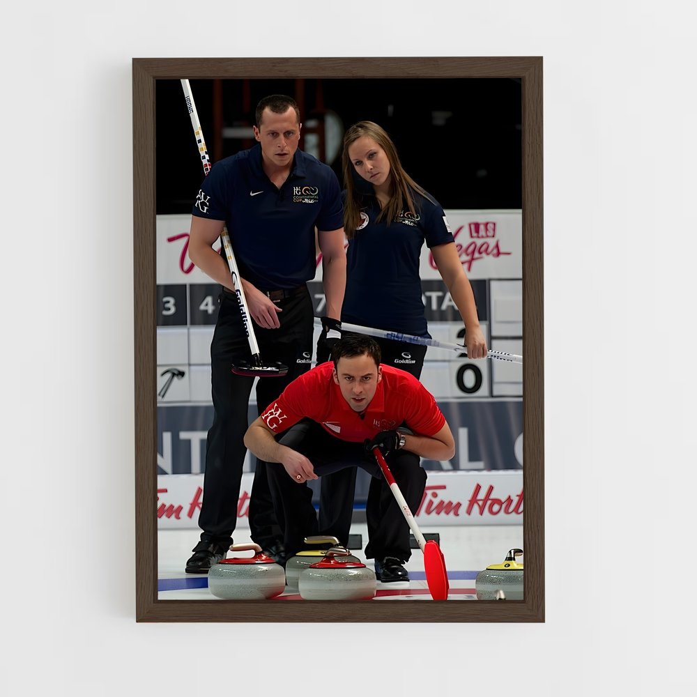 ap-continental cup curling-3 cadre Bois foncé