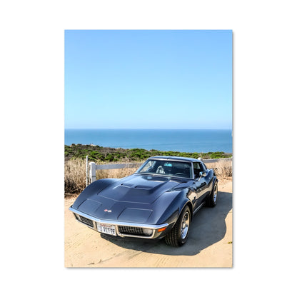 Poster Corvette au Crépuscule