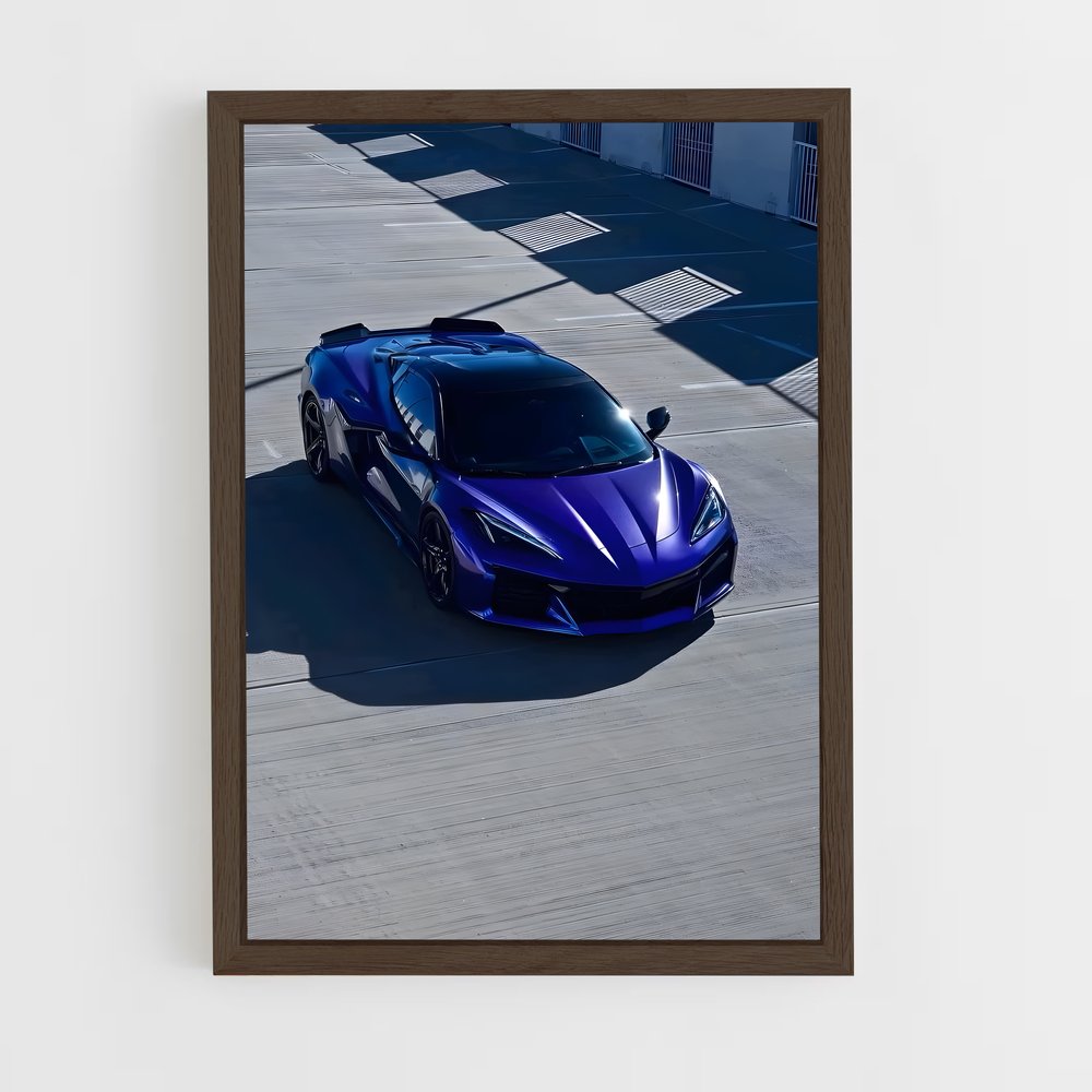 ap-corvette c8 z06-6 cadre Bois foncé